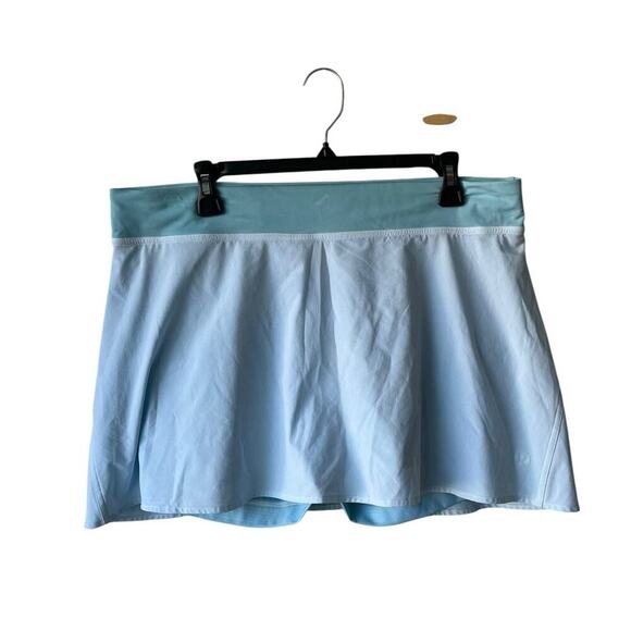 lululemon athletica Dresses & Skirts - Womens Lululemon Pace Rival Mid-Rise Skirt Skort Light Blue Size 14